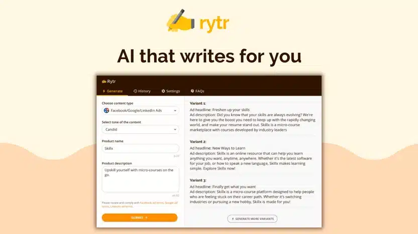 خرید اکانت Rytr